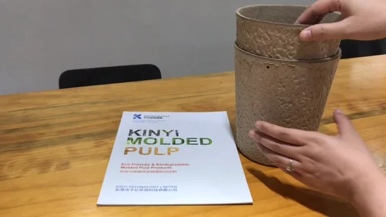 Caixa de polpa personalizada biodegradável vaso de flores floral para mamãe